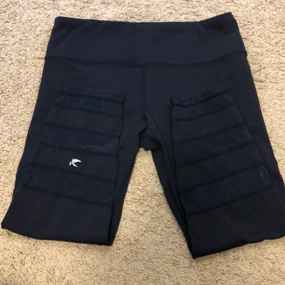 Glyder black mesh crop leggings
